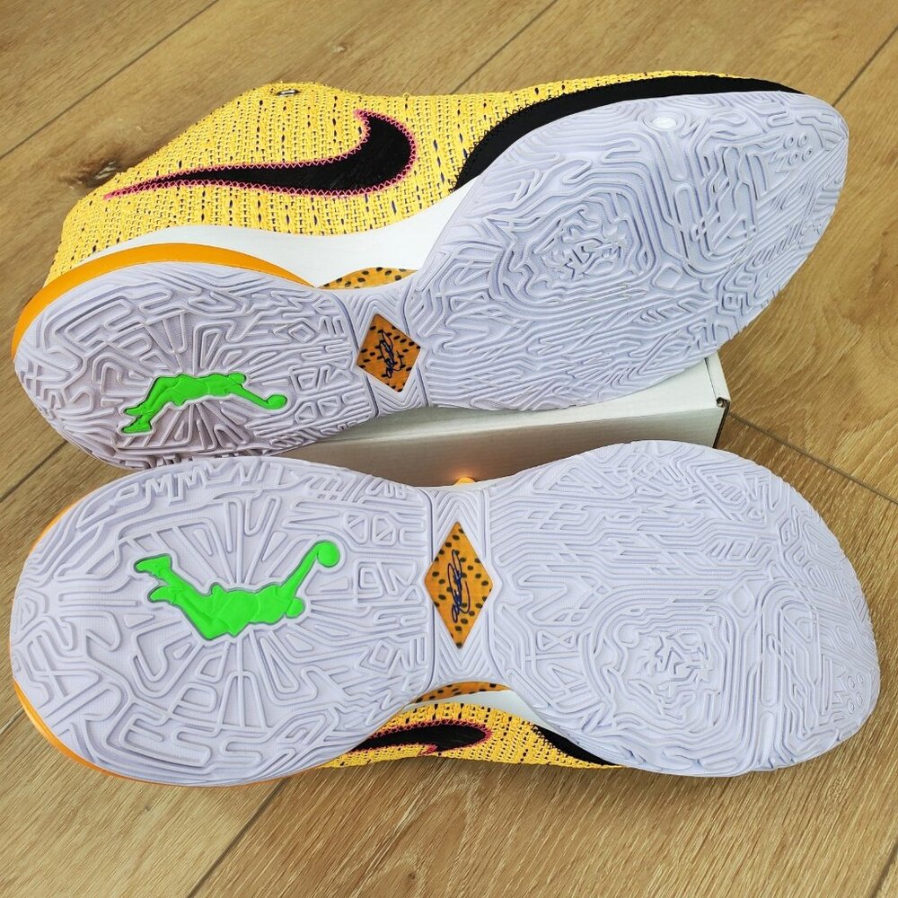 Size 17 Nike LeBron James 20 XX Laser Orange Racer Blue Mens Sneakers DJ5423-801 - Picture 6 of 10